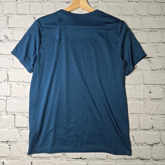 Nike Dri Fit Womens Short Sleeve Blue Tee Short Sleeve Crew Neck Tshirt Size Med - Picture 8 of 12